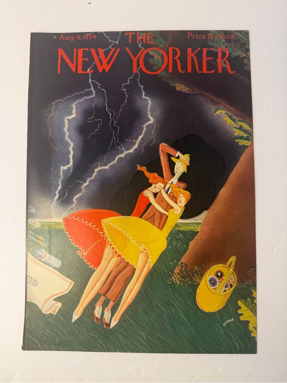 Vintage The New Yorker August 4, 1934 COVER ONLY
